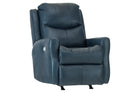 Frame Leather Power Rocker Recliner